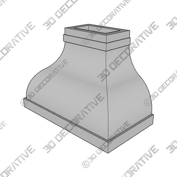 Camellia Range Hood IV - 3D Decorative