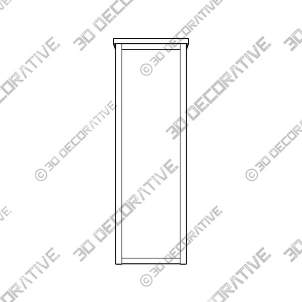 Dorset 17W x 36H Shelving Hutch - 3D Decorative