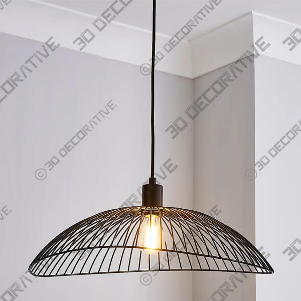 Elements Jaula 50cm Ceiling Fitting Black Elements Jaula 50cm Ceiling Fitting Black - 3D Decorative