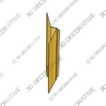 Fold Wall Lamp Gold Warm Light Fold Wall Lamp Gold Warm Light - 3D Decorative