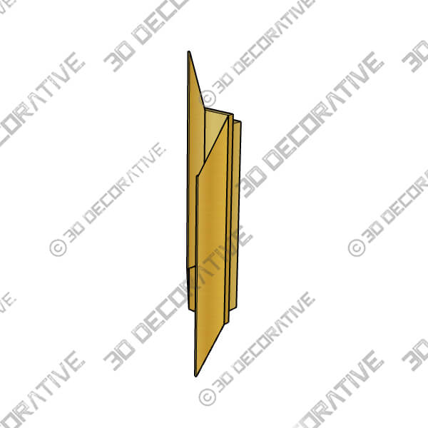 Fold Wall Lamp Gold Warm Light - 3D Decorative