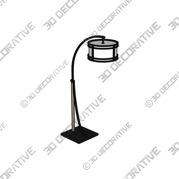 Franklin Iron Gentry 71 12 Bronze 2-Light Downbridge Arc Floor Lamp - 3D Decorative