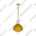 Pendant (3) (15) Harper Pendant with Glass - 3D Decorative