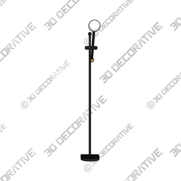 Idris Frosted Glass Floor Lamp - 3D Decorative