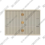 Modern Luxe Ribbed Desktop StorageDetach - 3D Decorative