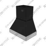 Hood (1) (70) Thompson With Stainless Base Range hood - 3D Decorative