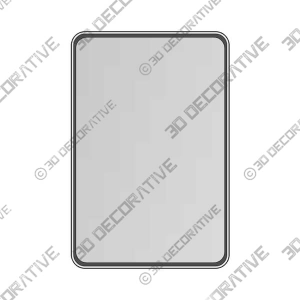 Tyro Bathroom Decorative Home Decor Corner Hangs Accent Mirror-3DDecorative Tyro Bathroom Decorative Home Decor Corner Hangs Accent Mirror - 3D Decorative