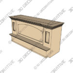 Utah U Series Range hood Utah U Series Range hood - 3D Decorative