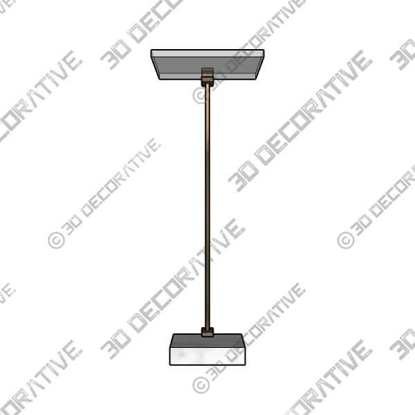 Uttermost Butler 8 Wide Brushed Brass and Glass Accent Table - 3D Decorative