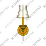 Sconce (3) (11) Yorktown 1-Light Wall Sconce - 3D Decorative