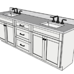 SketchUp_hNLmIw58Rn 90 Inches to 93 Inches Vanity - 3D Decorative