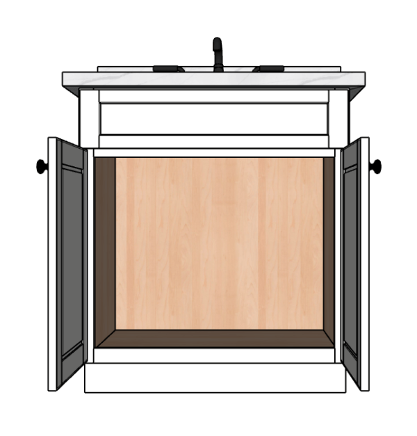 30 Inches to 33 Inches Vanity - 3DDecorative