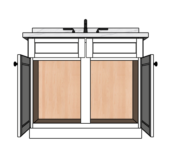 39 Inches to 42 Inches Vanity - 3D Decorative