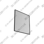 Mirror (2) (12) Aryn Matte Black 30 Square Wall Mirror - 3D Decorative