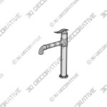 Basin Mixer (1) Bali - Single lever basin mixer - high - 3D Decorative