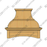 Hood (2) (32) Birmingham BDP2_1 Series RANGE HOOD - 3D Decorative