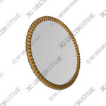 Mirror (2) (13) Bobbin Round Wall Mirror - 3D Decorative