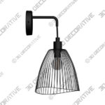 Light (2) (15) Elements Jaula Wall Light Black - 3D Decorative