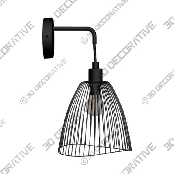 Elements Jaula Wall Light Black - 3D Decorative