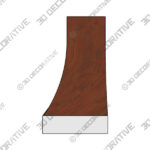 Hood (2) (45) Elevation With Stainless Base Range hood - 3D Decorative