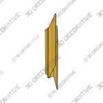 Wall Lamp (1) Fold Wall Lamp Gold Warm Light - 3D Decorative
