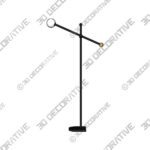 Lamp (2) (13) Idris Frosted Glass Floor Lamp - 3D Decorative