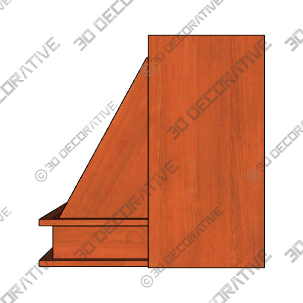 Plymouth P with battens Range hood - 3D Decorative