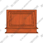 Plymouth P with removable panel Range hood Plymouth P with removable panel Range hood - 3D Decorative
