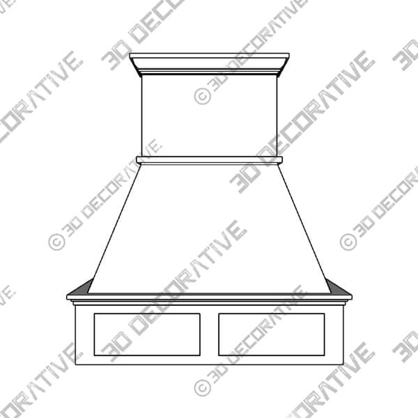 Thompson GTRS Series Range hood - 3D Decorative