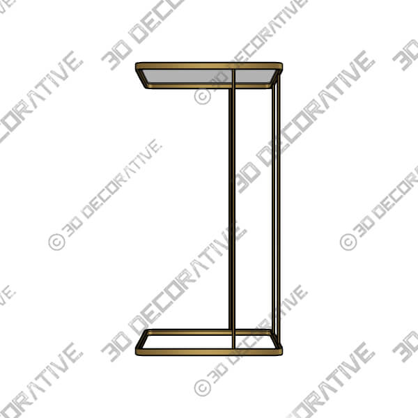 Uttermost Cadmus 12 Wide Antiqued Gold Side Table - 3D Decorative