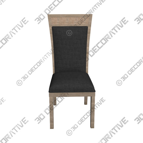 Uttermost Encore Dark Gray Armless Dining Room Chair - 3D Decorative
