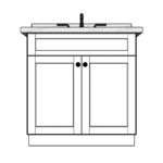 SketchUp_Zy7PbWFJV1 33 Inches to 36 Inches Vanity - 3DDecorative
