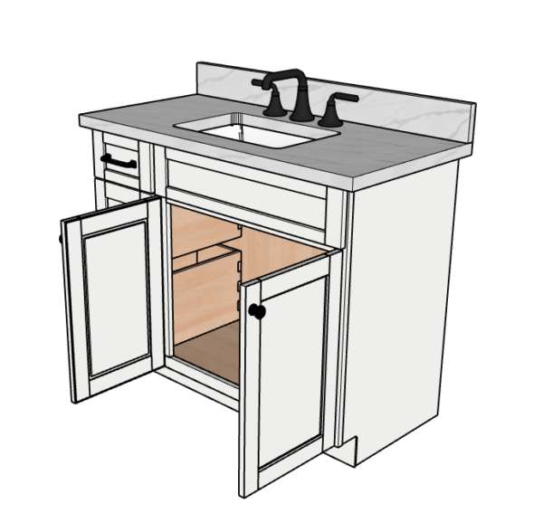 42 Inches to 45 Inches Vanity V.2 - 3D Decorative