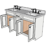 SketchUp_flJsYmMLod 63 Inches to 66 Inches Vanity - 3D Decorative