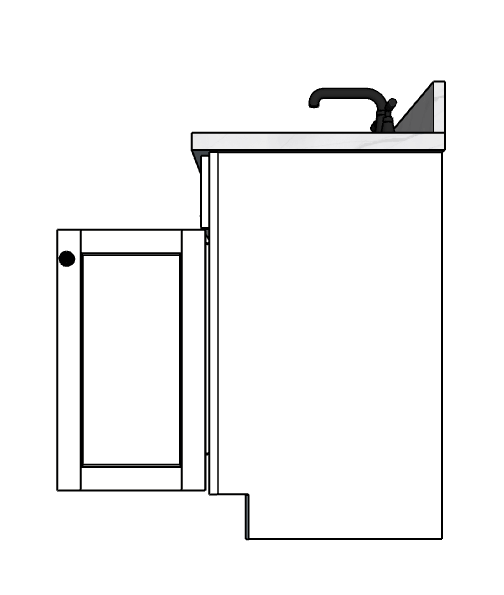 66 Inches to 69 Inches Vanity - 3D Decorative