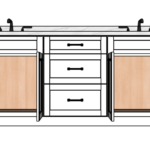 SketchUp_Zb5YxF9GuX 84 Inches to 87 Inches Vanity - 3D Decorative