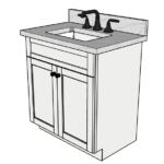 SketchUp_UuUV1cj7QO 30 Inches to 33 Inches Vanity - 3DDecorative