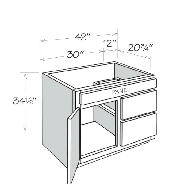 42 Inches to 45 Inches Vanity V.2 - 3D Decorative