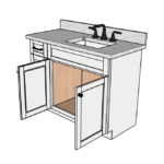 SketchUp_IyvCNB3aq0 45 Inches to 48 Inches Vanity - 3D Decorative