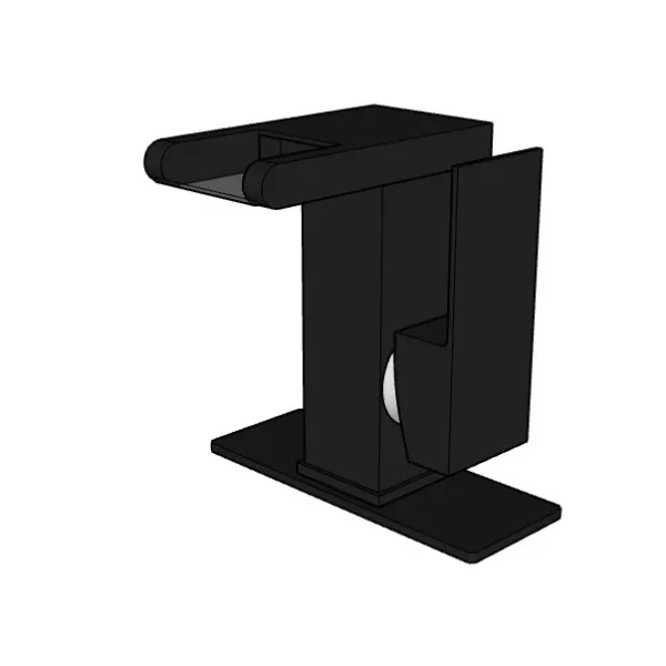 Single handle LED Bathroom Faucet with Drain Assembly One Hole Faucet 3D Model