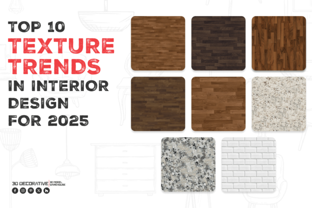 Top 10 Texture Trends in Interior Design for 2025 | 3D DECORATIVE