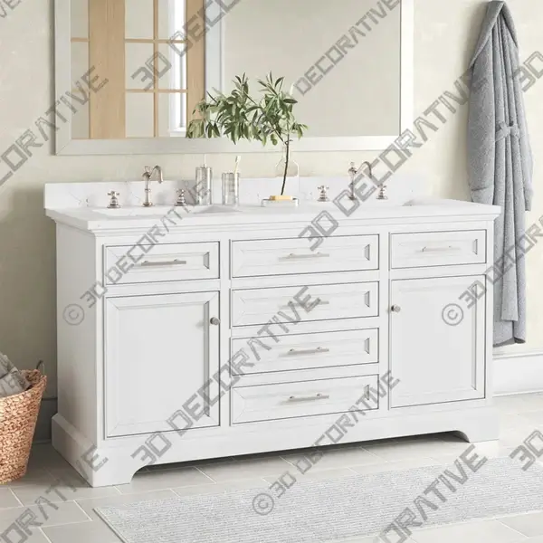 Annaline Double Bathroom Vanity Sketchup Model