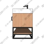 Annice Double Bathroom Vanity with Cultured Marble Top - 3D Models Annice Double Bathroom Vanity with Cultured Marble Top 3D Models