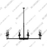 Ansley Hanging Candlestick Island Chandelier 3D Decorative