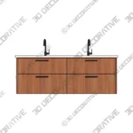 Aquatre Double Bathroom Vanity with Porcelain Top – Shop Now Aquatre Double Bathroom Vanity with Porcelain Top – Shop Now