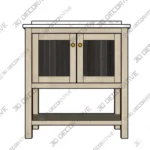 Arcott Single Sink Fluted Natural Wood Bath Vanity with White – Shop Now Arcott Single Sink Fluted Natural Wood Bath Vanity with White – Shop Now