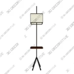 Ardent Arch Floor Lamp with Matte Black Adjustable Arm - 3D SketchUp Ardent Arch Floor Lamp with Matte Black Adjustable Arm 3D SketchUp