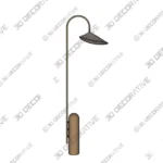 Arum Floor Lamp with Marble Base and Adjustable Shade - 3D Decorative Arum Floor Lamp with Marble Base and Adjustable Shade 3D Decorative
