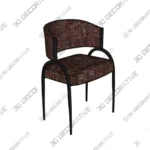 Bahati Accent Chair with Sculptural Wooden Frame - 3D Models Bahati Accent Chair with Sculptural Wooden Frame 3D Models