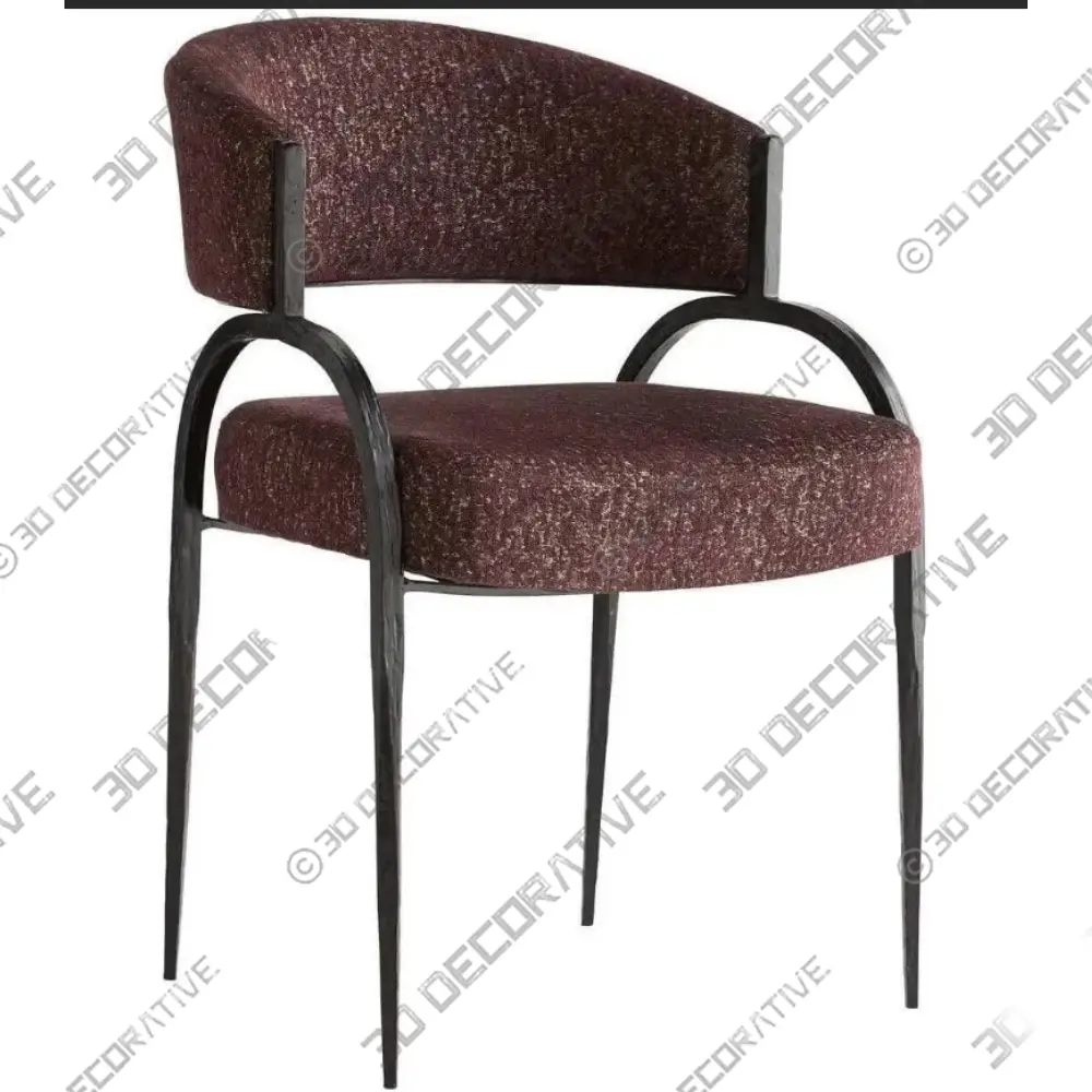 Bahati Accent Chair - Sculptural Wood Frame Luxury Design